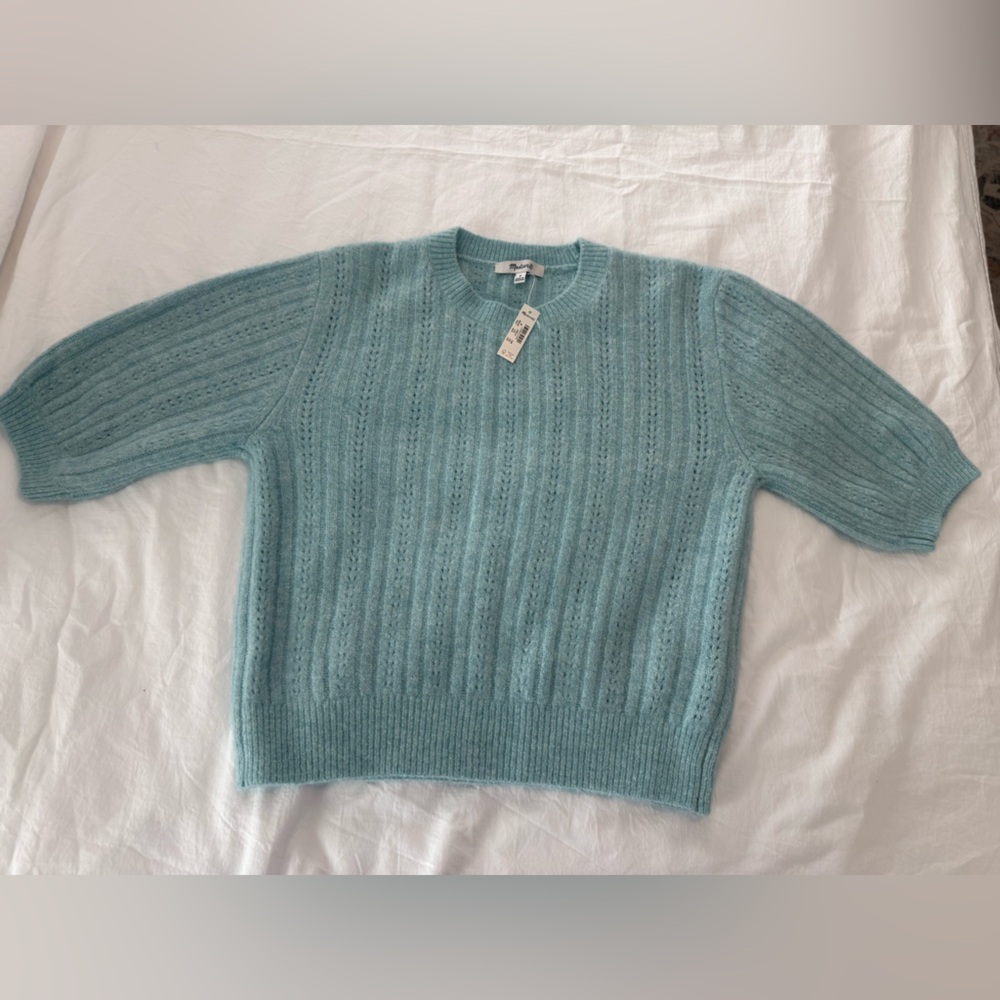 Madewell Women's Light Blue Wool Blend Sweater NWT 0137